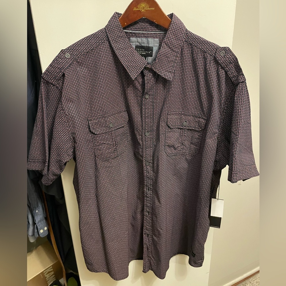 Truth. Substance, Big & Tall, short sleeve button down